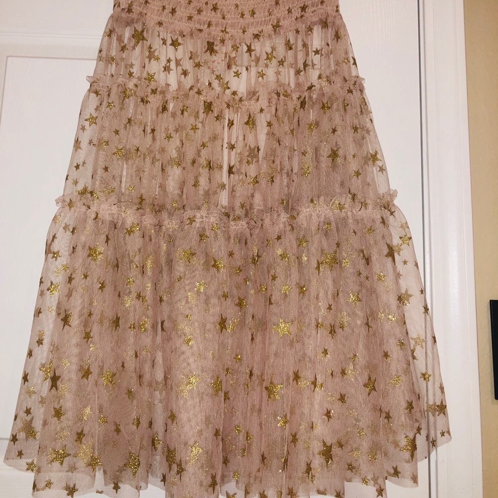 💛NWT Free people gold starbright dress, size S💛